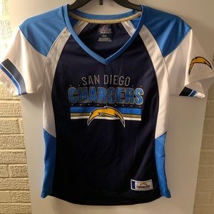 Majestic SanDiego Chargers short sleeve bling top